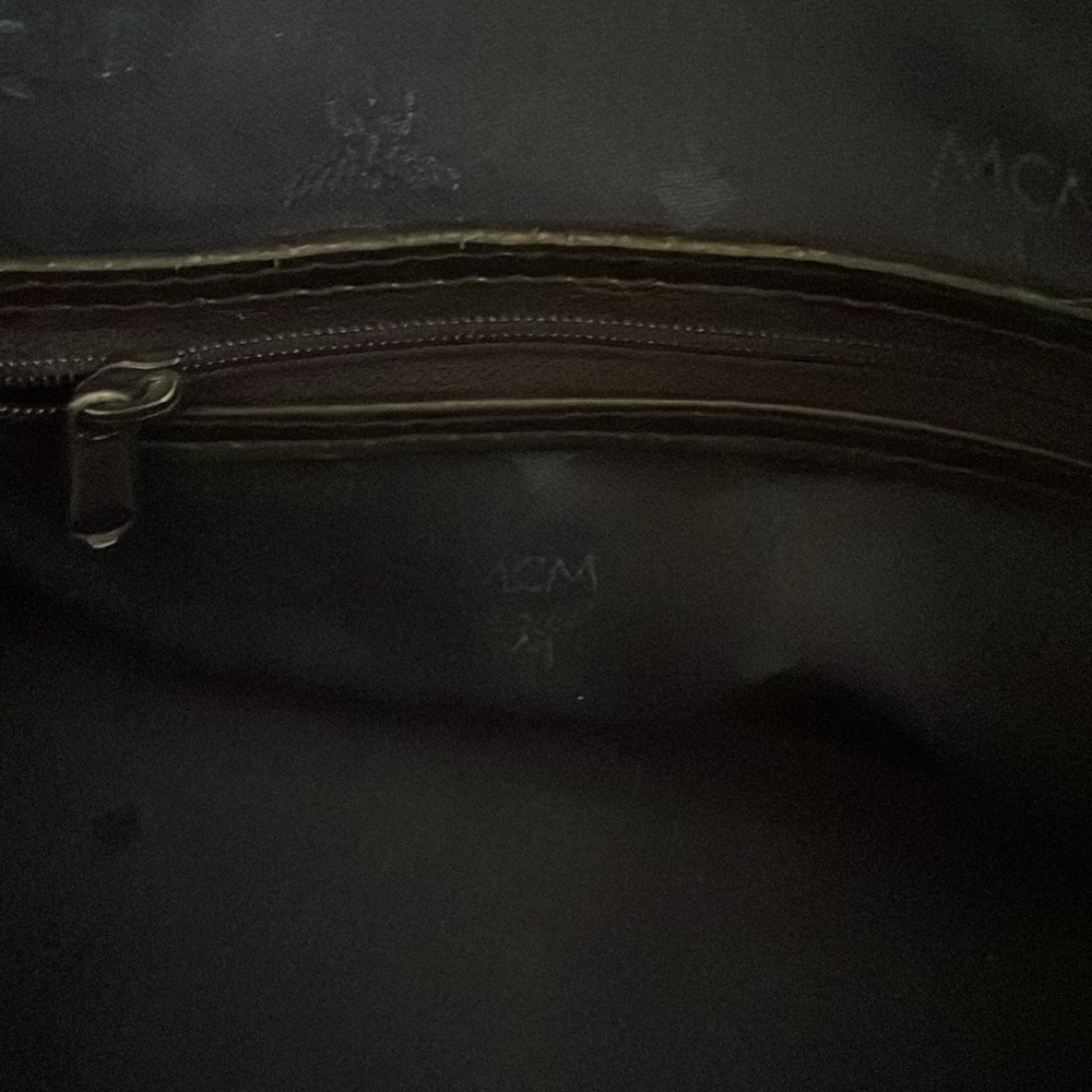 Authentic MCM Vintage Coated Canvas Boston Bag - Picture 10 of 11